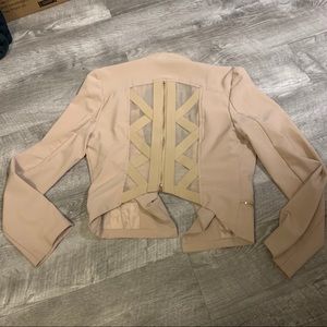 Blazer with mesh detailing